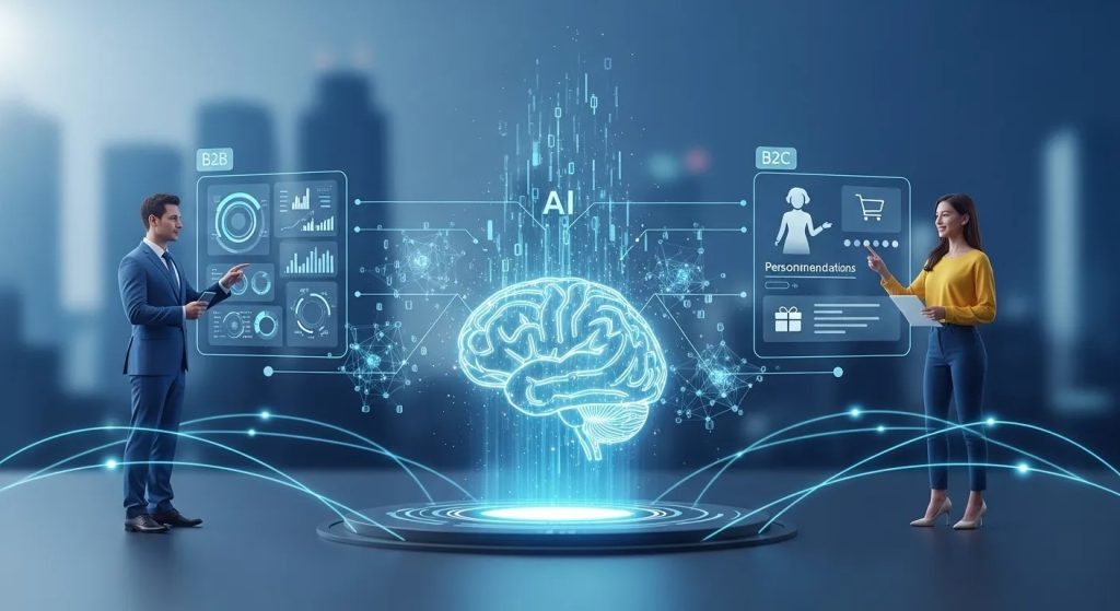 Advanced AI Integration in B2B and B2C Chatbot Strategies