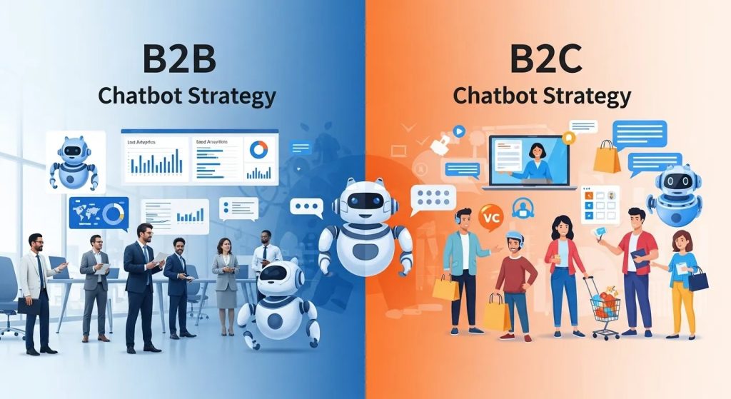 Core Differences in B2B and B2C Chatbot Strategies