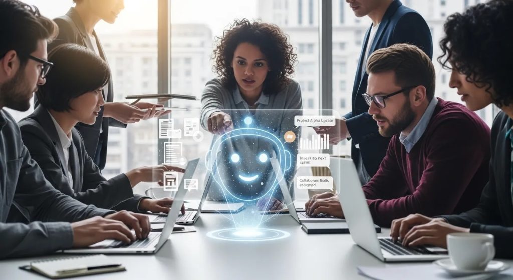 Enhancing Collaboration with Chatbots