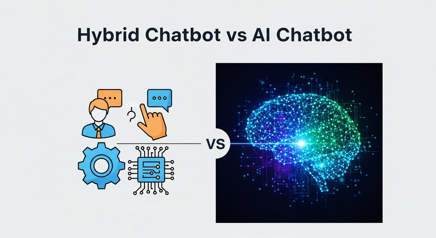 Hybrid Chatbot vs AI Chatbot