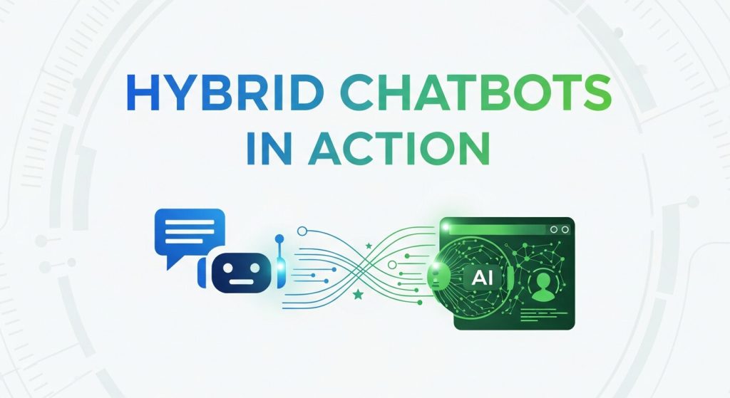 Hybrid Chatbots in Action
