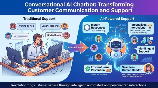 Conversational AI Chatbot Transforming Customer Communication and Support Conversational AI Chatbot Transforming Customer Communication and Support