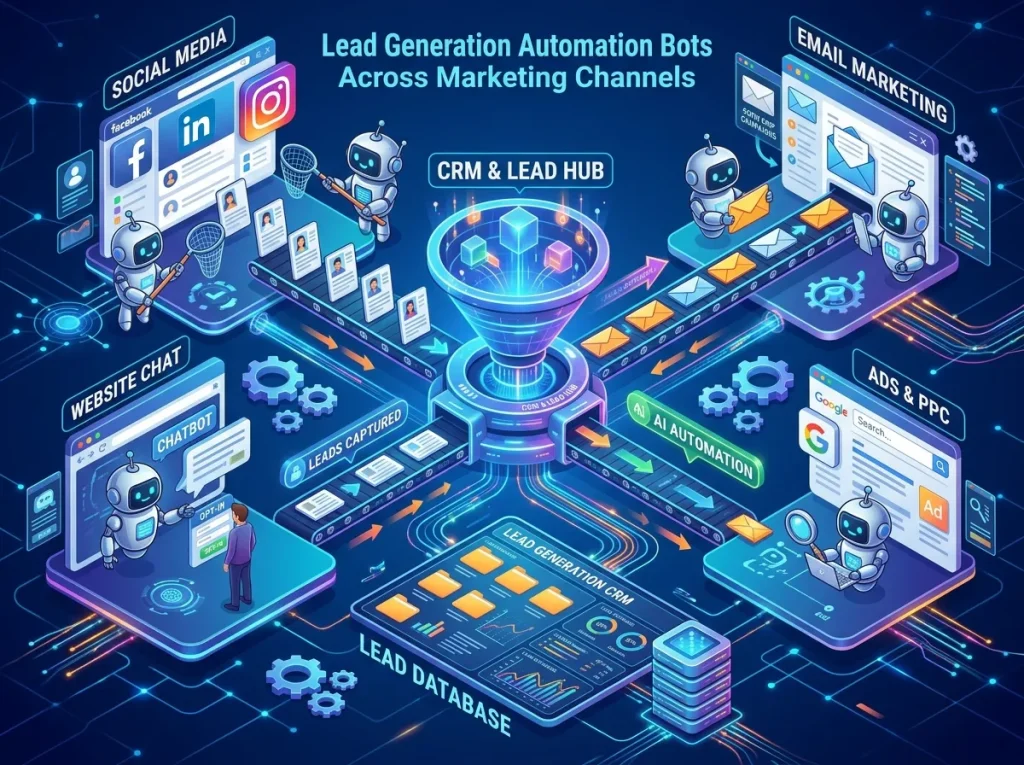 Lead Generation Automation Bots Across Marketing Channels