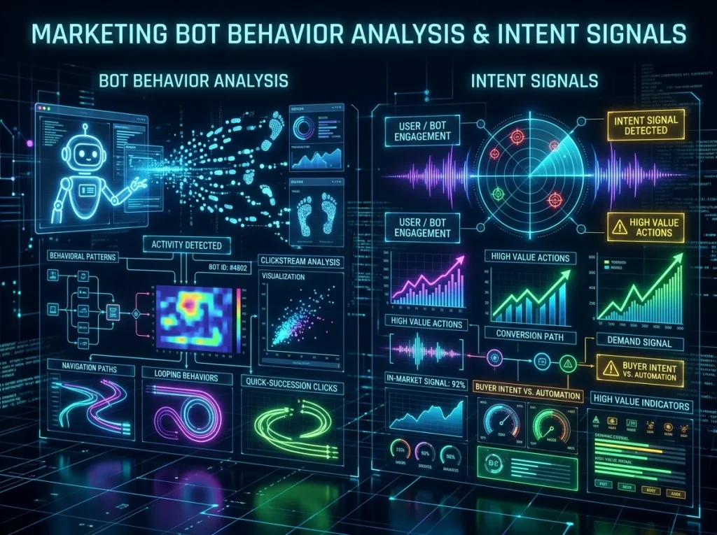 Marketing Bot Behavior Analysis and Intent Signals