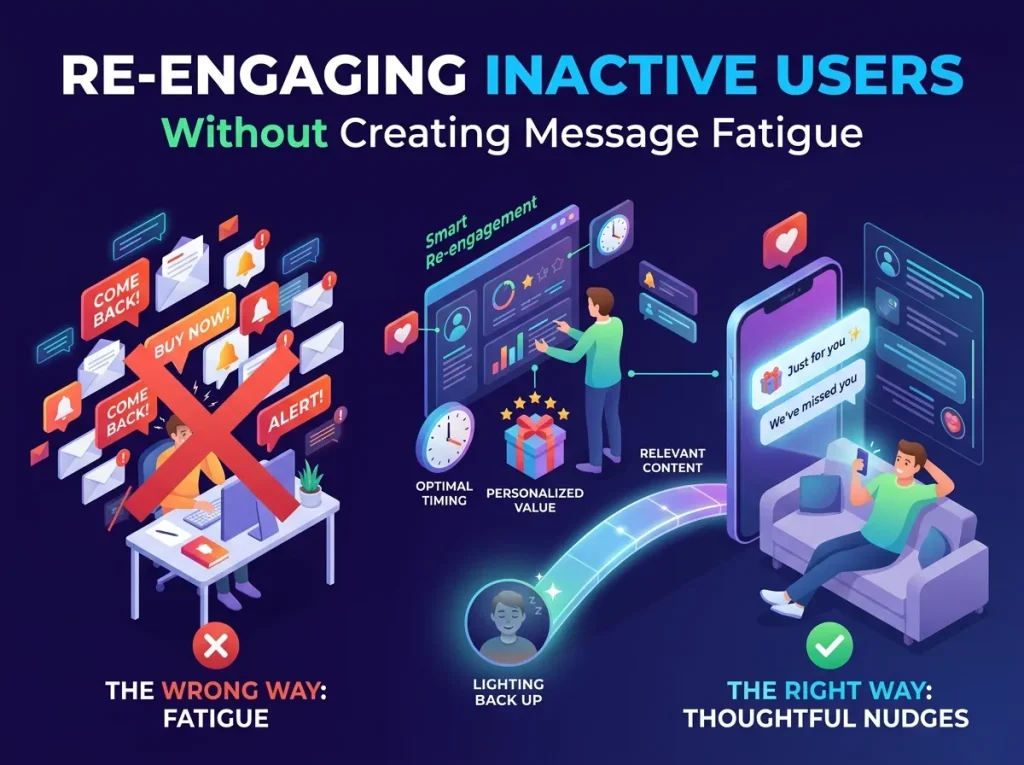 Re-engaging Inactive Users Without Creating Message Fatigue