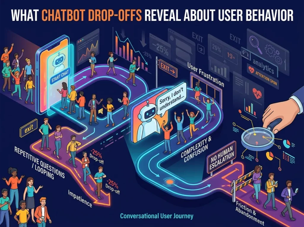 What Chatbot Drop-Offs Reveal About User Behavior